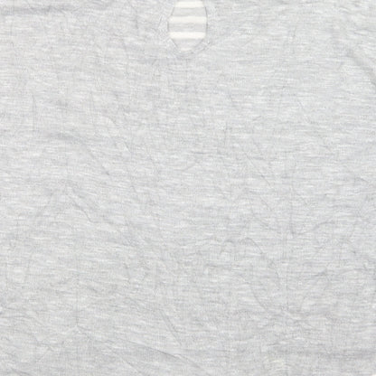 TU Womens Grey Striped  Pullover Jumper Size 14