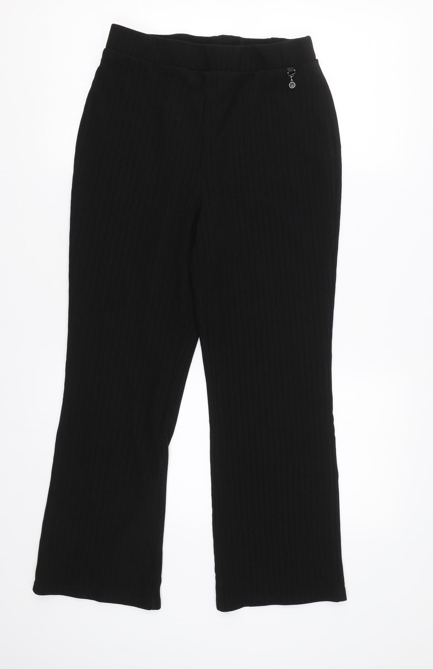 Womens UK Size 12 Papaya Regular Fit  Black Trousers