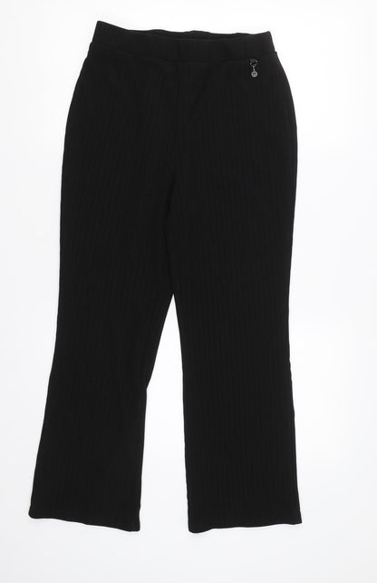 Womens UK Size 12 Papaya Regular Fit  Black Trousers