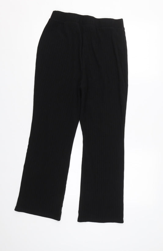 Womens UK Size 12 Papaya Regular Fit  Black Trousers