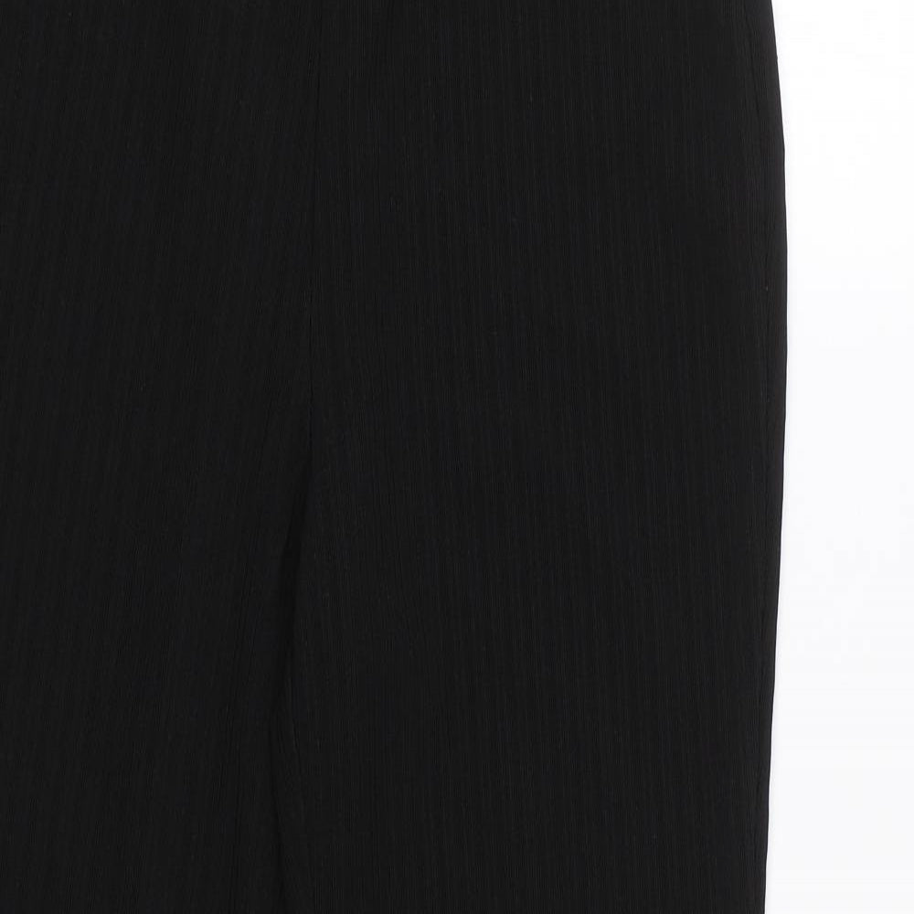 Womens UK Size 12 Papaya Regular Fit  Black Trousers