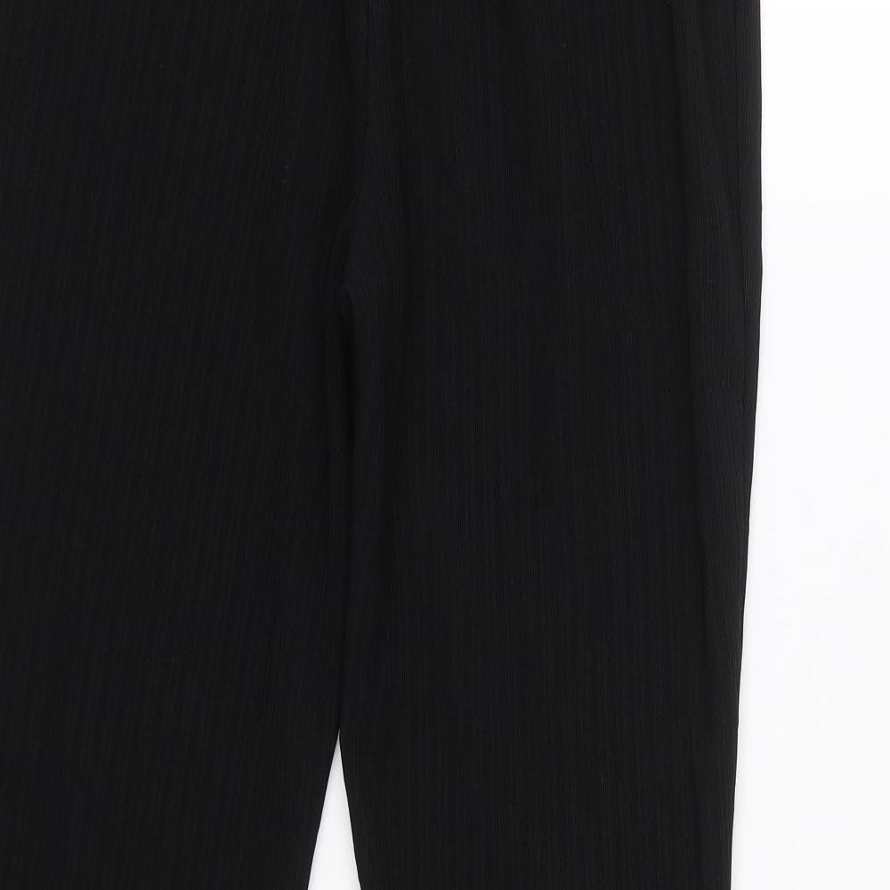 Womens UK Size 12 Papaya Regular Fit  Black Trousers