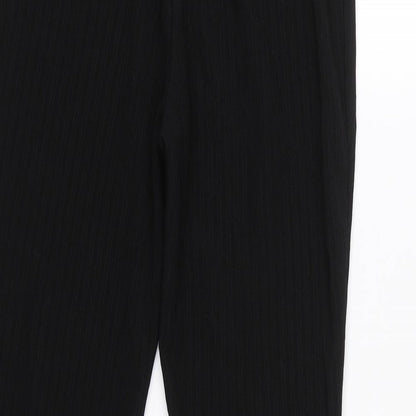 Womens UK Size 12 Papaya Regular Fit  Black Trousers