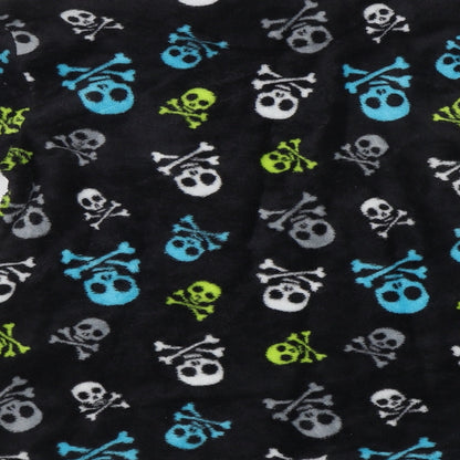 Chill Out Boys Black    Pyjama Top Size 10-11 Years  - Skull Print