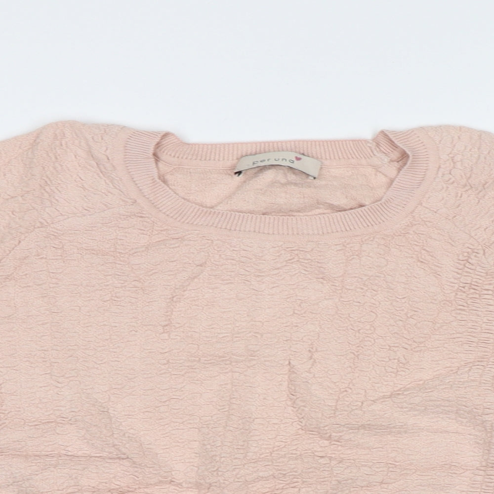 Womens UK Size 14 M&S Pink Pullover Jumper