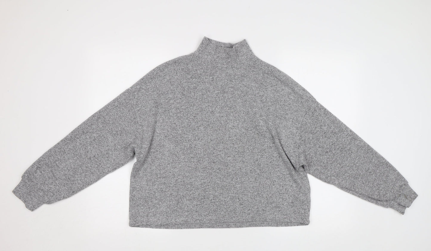 Womens UK Size S New Look Grey Pullover Jumper