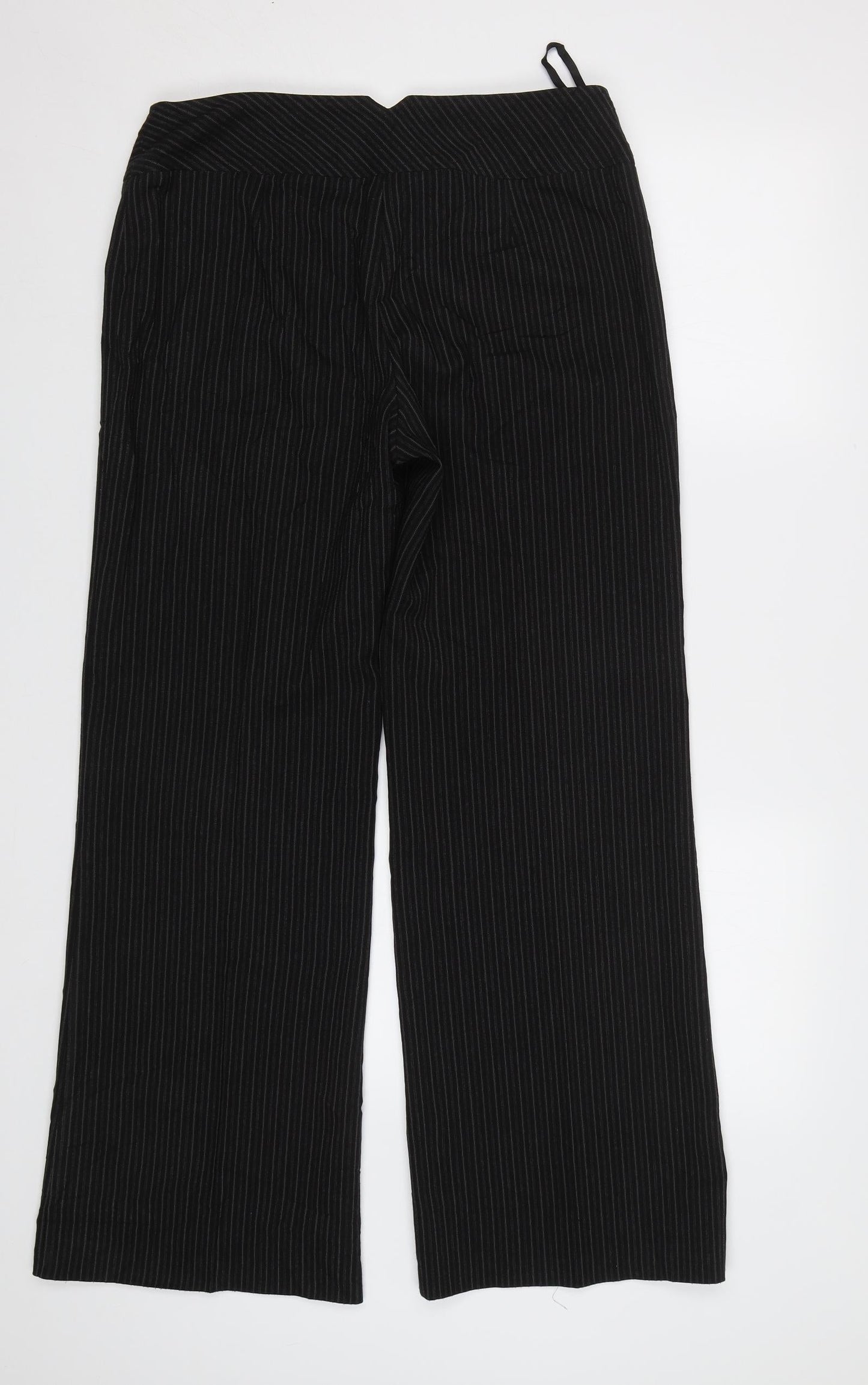 Womens UK Size 12 Dorothy Perkins Regular Fit Dress Pants Black Trousers
