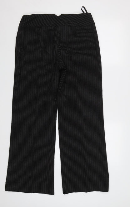 Womens UK Size 12 Dorothy Perkins Regular Fit Dress Pants Black Trousers