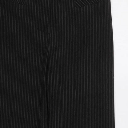 Womens UK Size 12 Dorothy Perkins Regular Fit Dress Pants Black Trousers