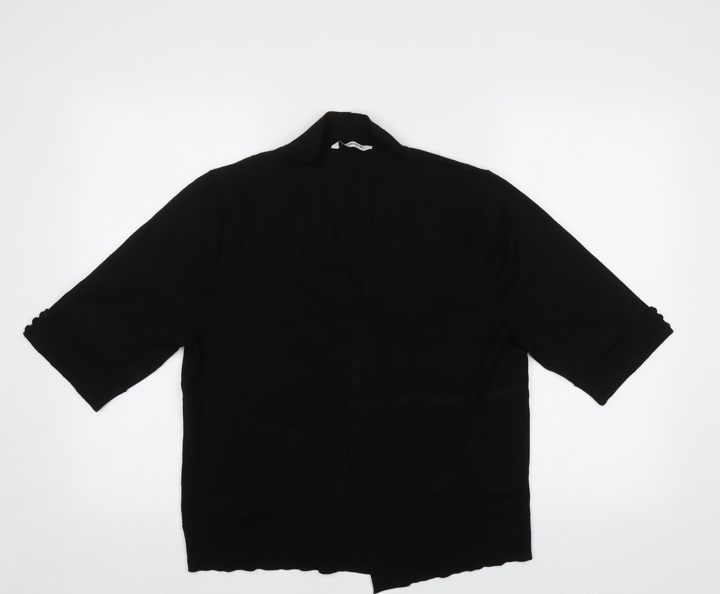 Womens UK Size M Tru Collection Black Cardigan Jumper