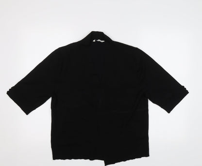 Womens UK Size M Tru Collection Black Cardigan Jumper