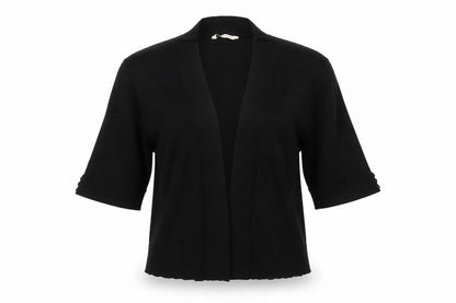 Womens UK Size M Tru Collection Black Cardigan Jumper