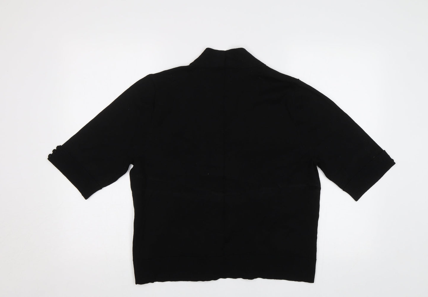 Womens UK Size M Tru Collection Black Cardigan Jumper