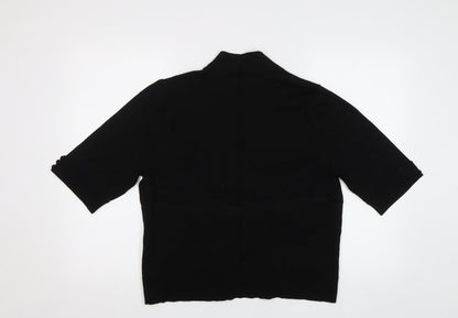 Womens UK Size M Tru Collection Black Cardigan Jumper