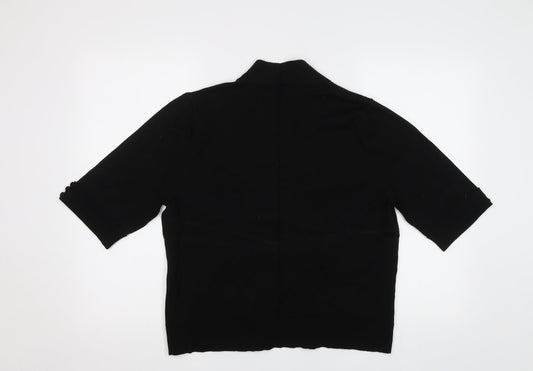 Womens UK Size M Tru Collection Black Cardigan Jumper