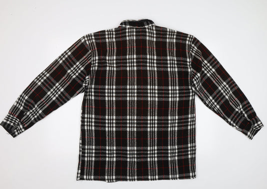 ABC Collection Mens Brown Check   Button-Up Size XL