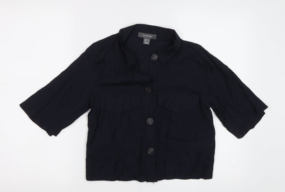 Primark Womens Blue   Basic Button-Up Size 8