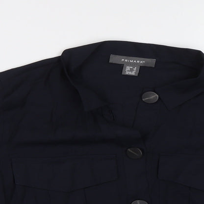 Primark Womens Blue   Basic Button-Up Size 8
