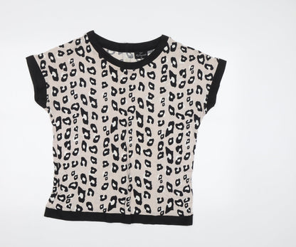 Womens UK Size 12 NEXT Beige Basic Blouse