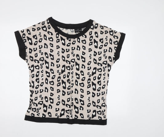 Womens UK Size 12 NEXT Beige Basic Blouse