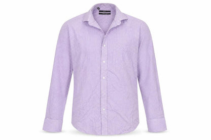 Mens UK Size 15.5 NEXT Purple  Button-Up Long Sleeve Casual Shirt