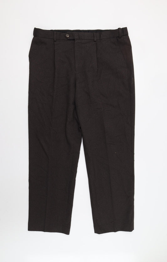 Womens UK Size 38 BHS Regular Fit  Brown Trousers