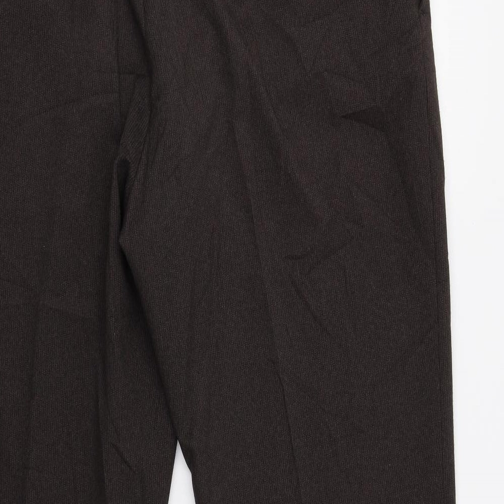 Womens UK Size 38 BHS Regular Fit  Brown Trousers