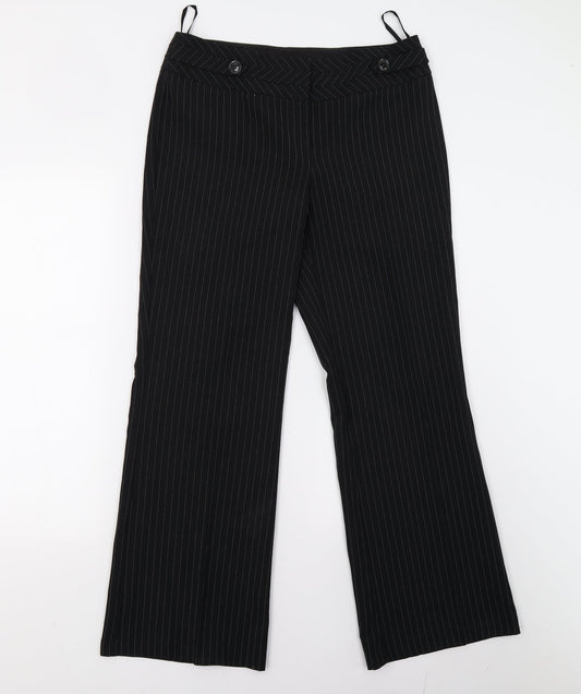 Womens UK Size 10 Evie Regular Fit  Black Trousers