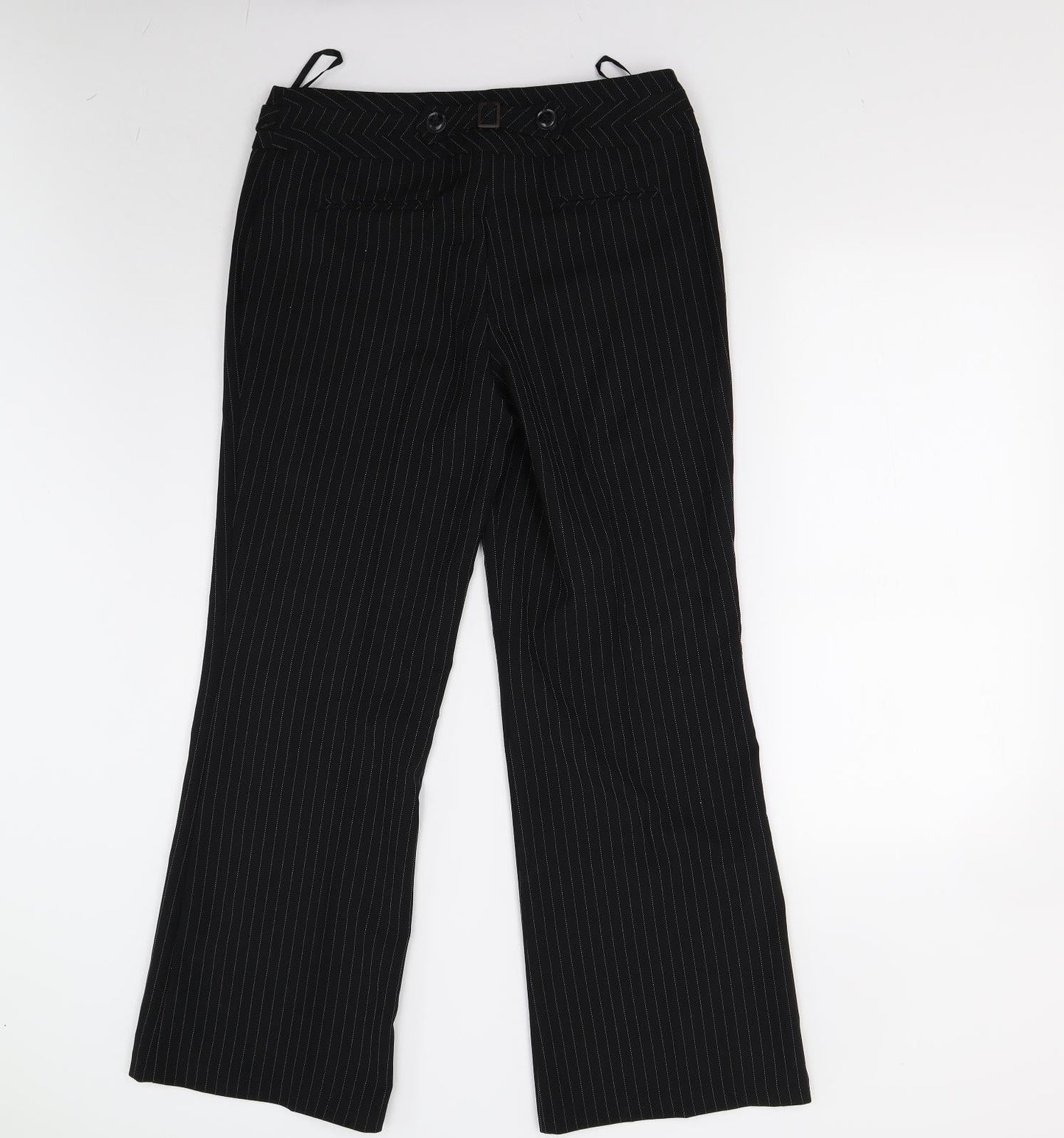 Womens UK Size 10 Evie Regular Fit  Black Trousers
