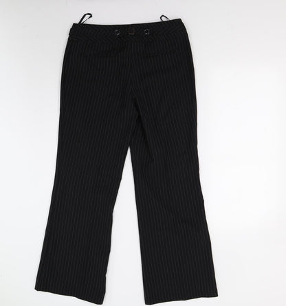 Womens UK Size 10 Evie Regular Fit  Black Trousers