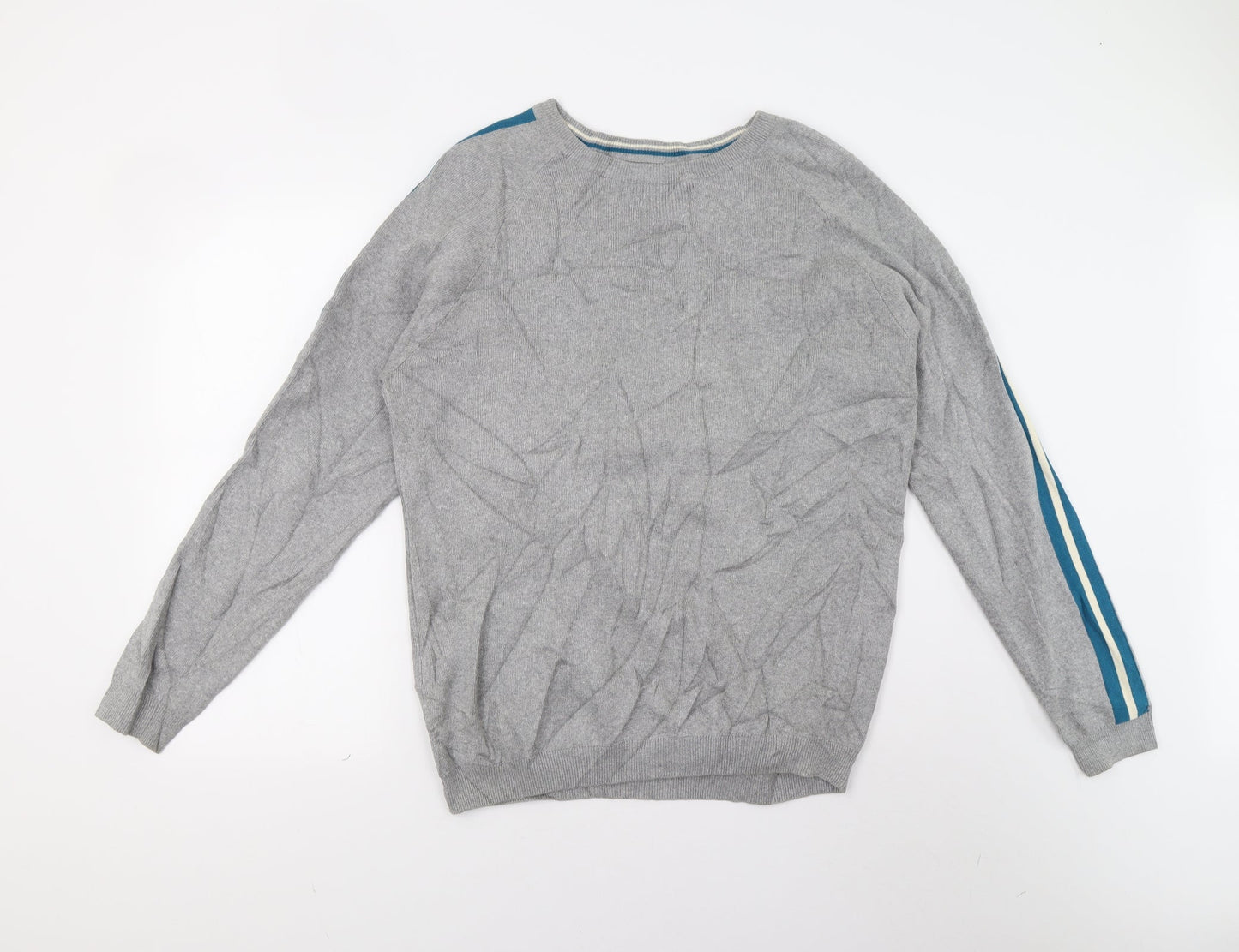 Matalan Mens Grey  Knit Pullover Jumper Size L