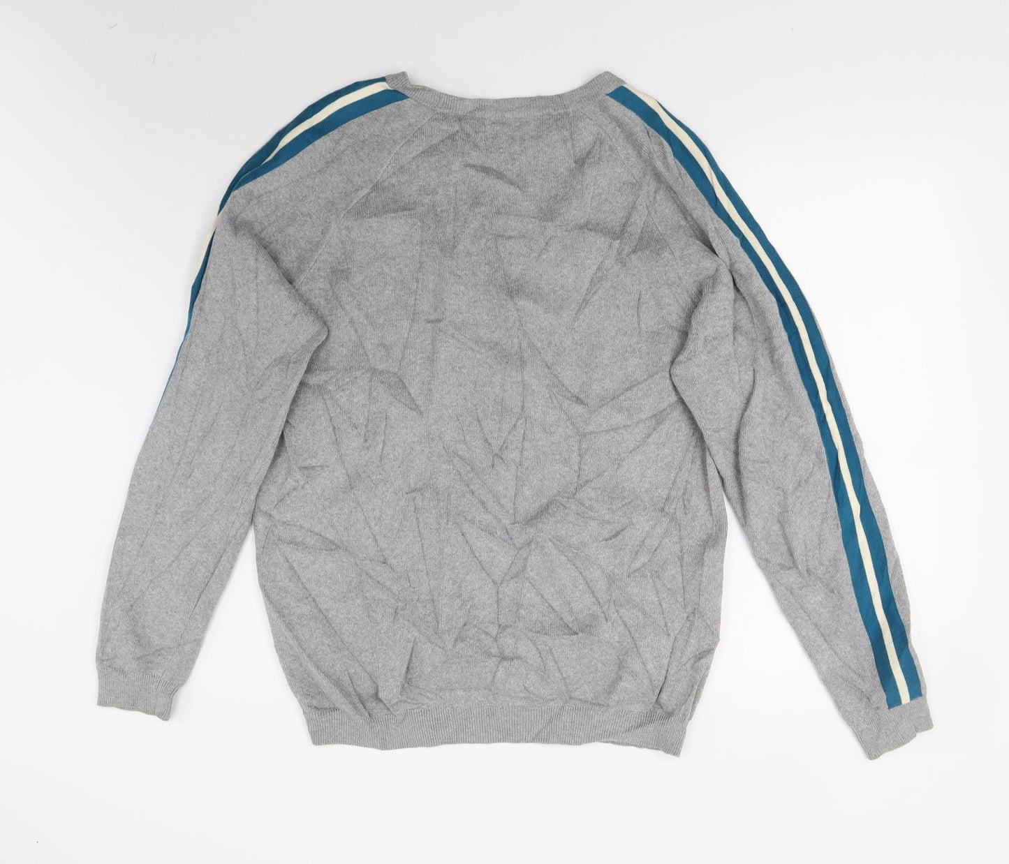 Matalan Mens Grey  Knit Pullover Jumper Size L