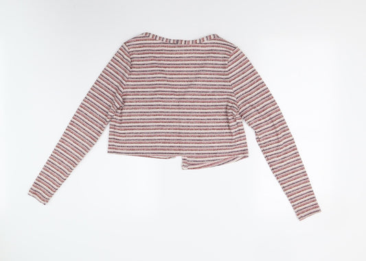 Primark Womens Multicoloured Striped Knit Cardigan Jumper Size S