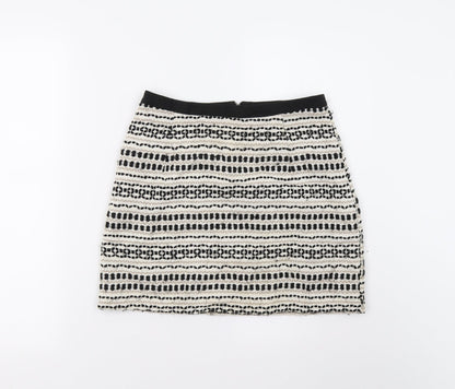 New Look Womens Multicoloured Geometric  Mini Skirt Size 8