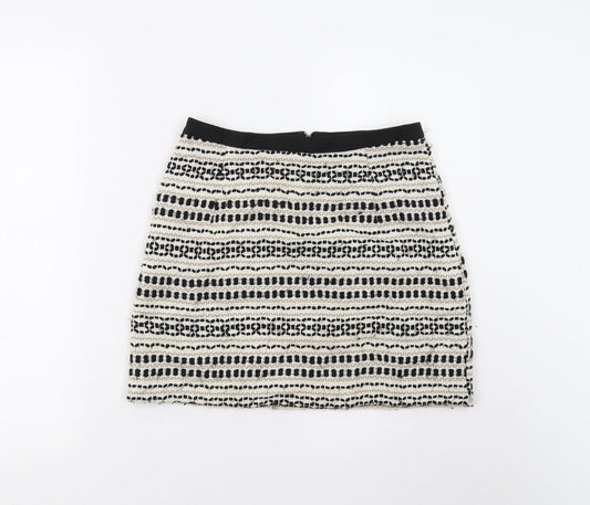 New Look Womens Multicoloured Geometric  Mini Skirt Size 8