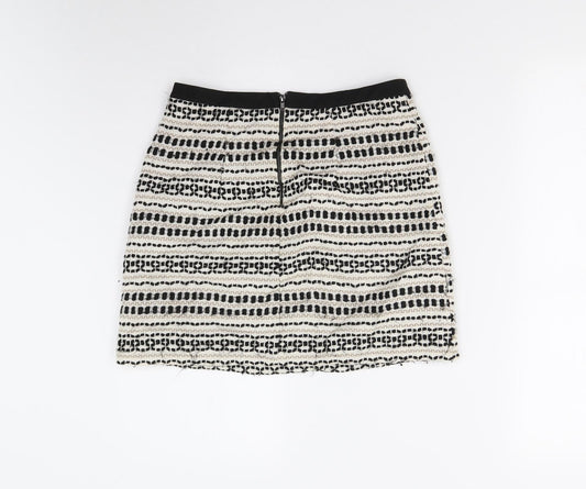 New Look Womens Multicoloured Geometric  Mini Skirt Size 8