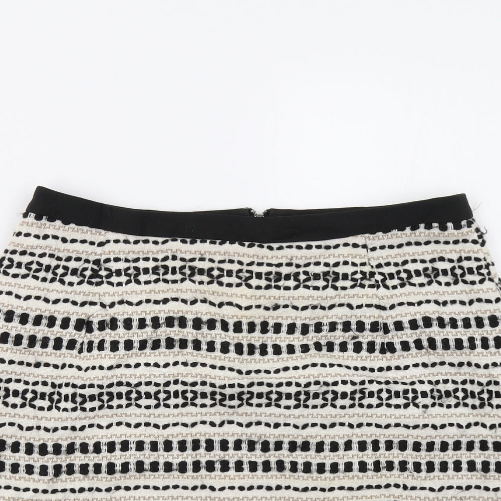 New Look Womens Multicoloured Geometric  Mini Skirt Size 8