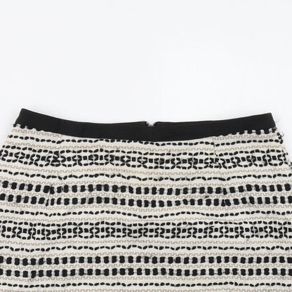 New Look Womens Multicoloured Geometric  Mini Skirt Size 8