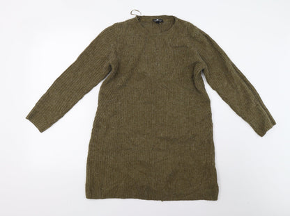 Womens UK Size 10 Topshop Green Pullover Jumper