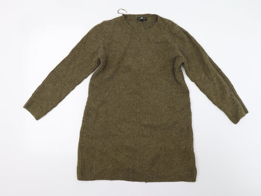 Womens UK Size 10 Topshop Green Pullover Jumper