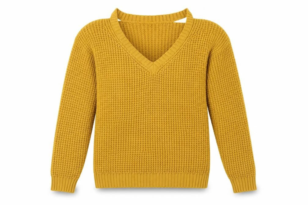 Womens UK Size S New Look Yellow Pullover Jumper