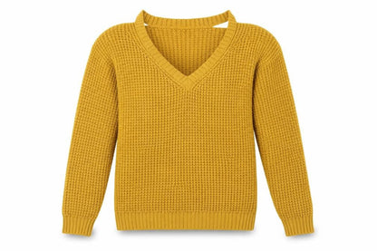 Womens UK Size S New Look Yellow Pullover Jumper