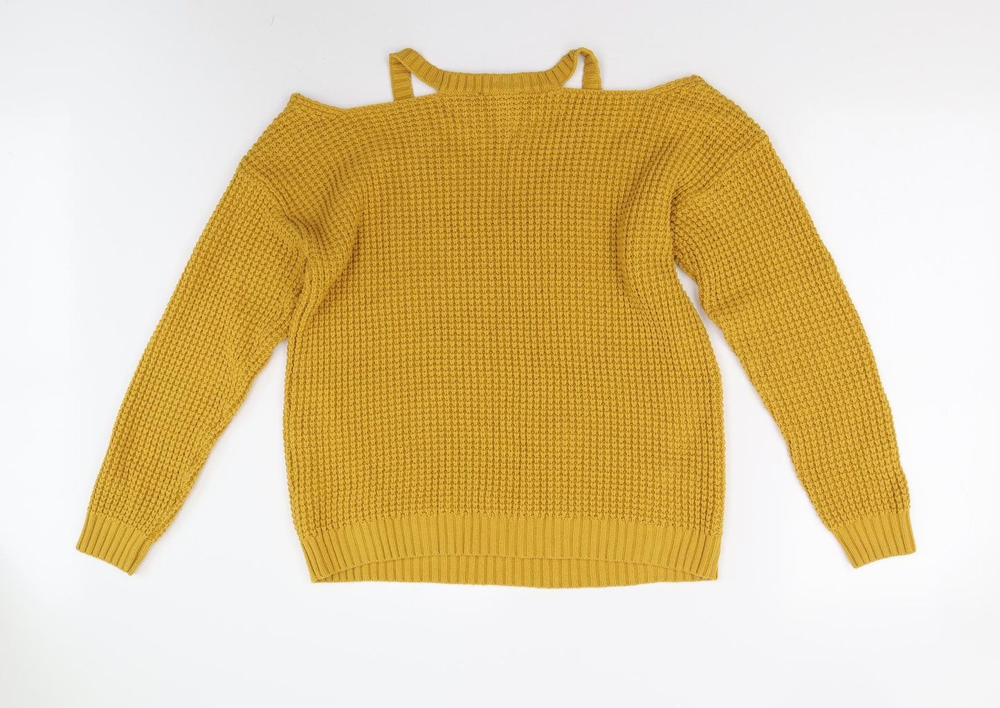Womens UK Size S New Look Yellow Pullover Jumper