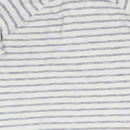 M&Co Womens Multicoloured Striped  Henley Sweatshirt Size 16