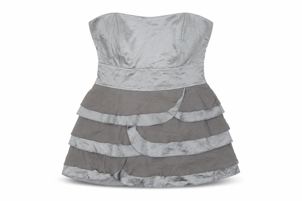 Womens UK Size 12 Preworn Grey Basic Blouse