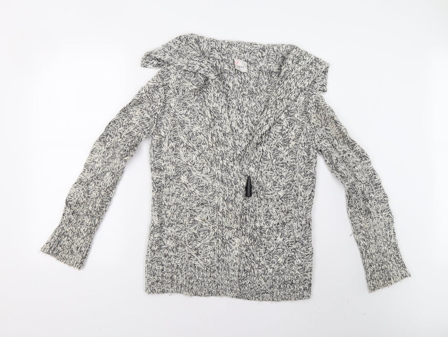 Womens UK Size S NEXT Grey Cardigan Jumper