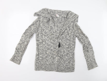 Womens UK Size S NEXT Grey Cardigan Jumper