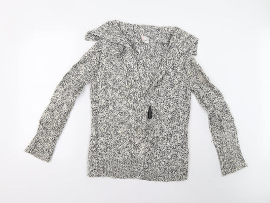 Womens UK Size S NEXT Grey Cardigan Jumper