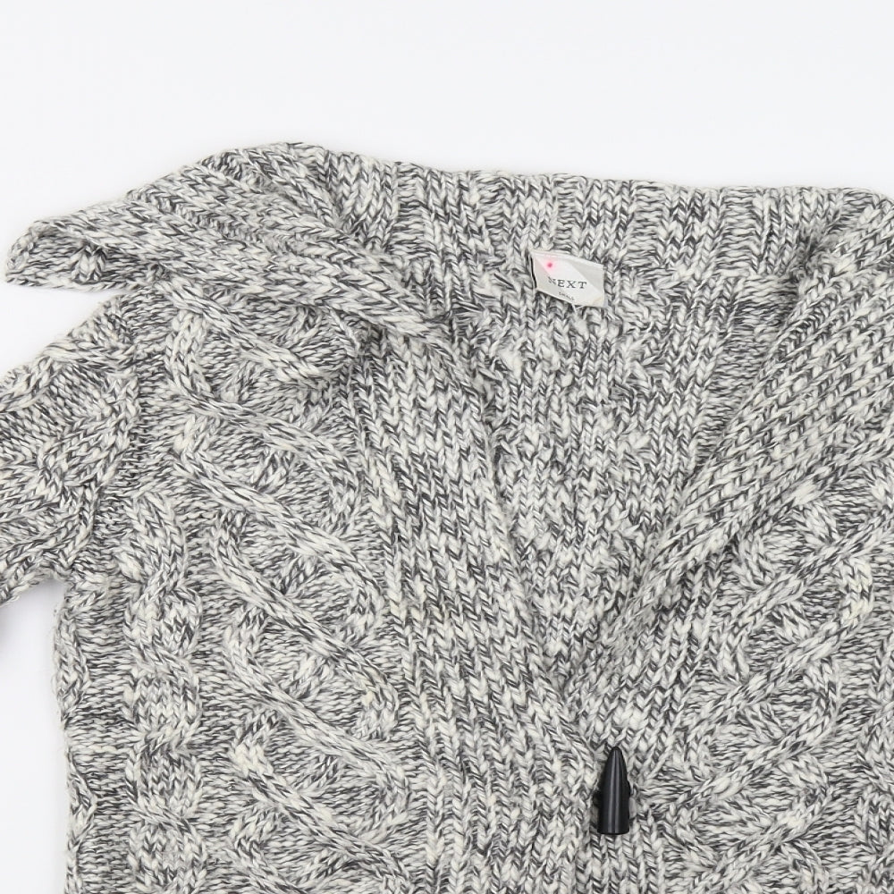 Womens UK Size S NEXT Grey Cardigan Jumper