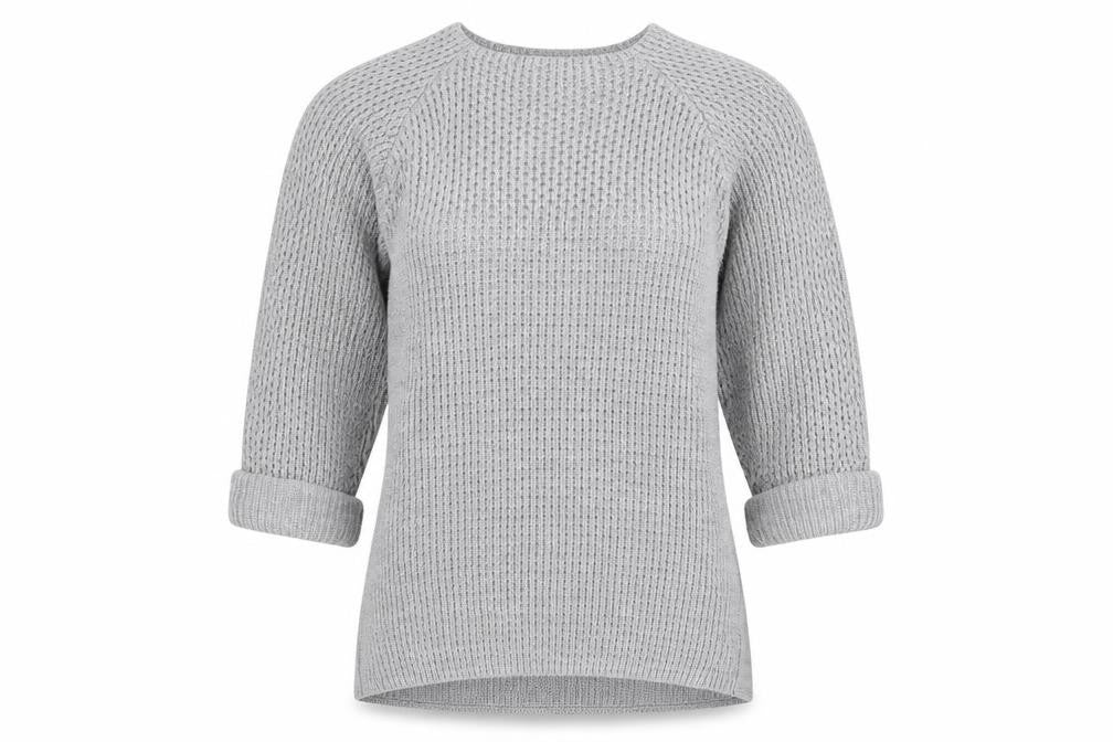 Bonmarché Womens Grey Knit Pullover Jumper Size 12